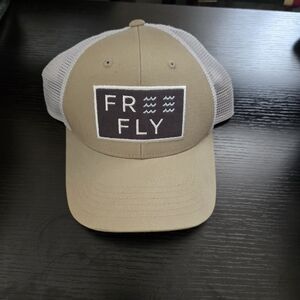 Free Fly Tan and White Trucker Snapback Hat